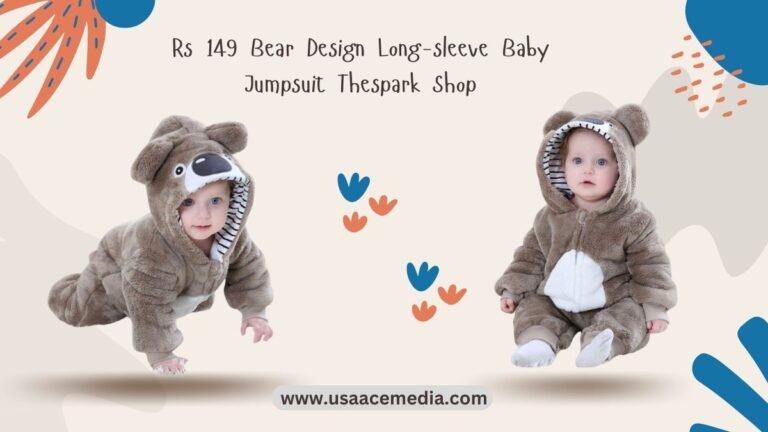 Rs 149 Bear Design Long-sleeve Baby Jumpsuit Thespark Shop